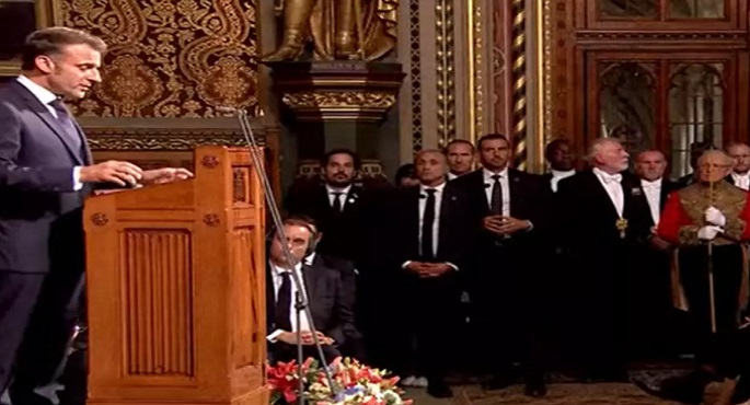ماكرون: الاعتراف بدولة فلسطينية هو السبيل الوحيد لإرساء السلام بالمنطقة