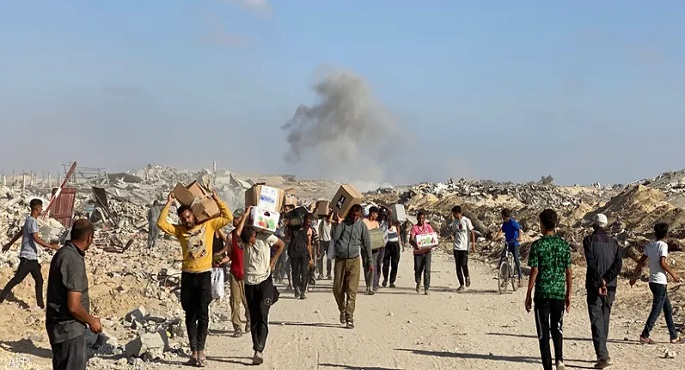14 شهيدا فلسطينياً بنيران الاحتلال الإسرائيلى قرب مراكز مساعدات فى غزة