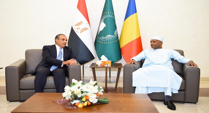 وزير الخارجية يؤكد الدعم الكامل الذى توليه الحكومة المصرية لدعم مشروعات التنمية فى تشاد