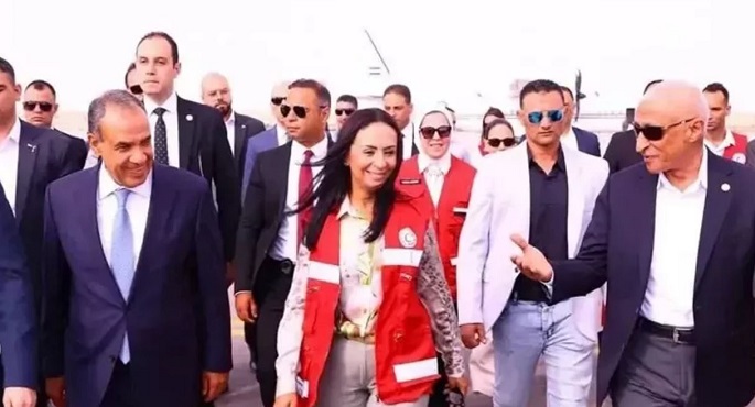 من أمام معبر رفح.. وزيرة التضامن: دعم مصر لغزة جزء أصيل من سياستها