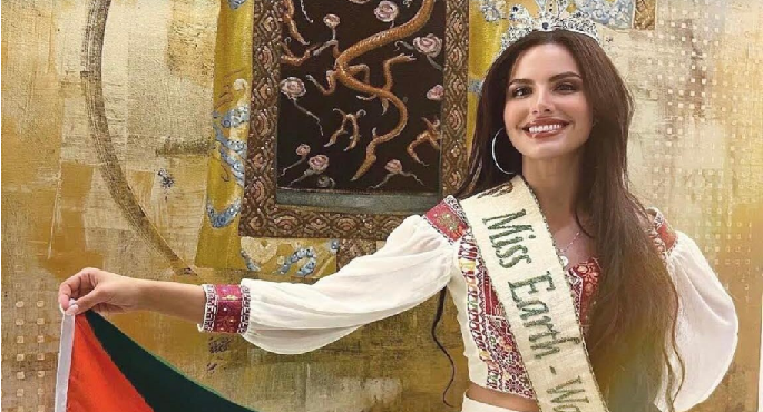 نادين أيوب أول فلسطينية تشارك فى مسابقة ملكة جمال الكون