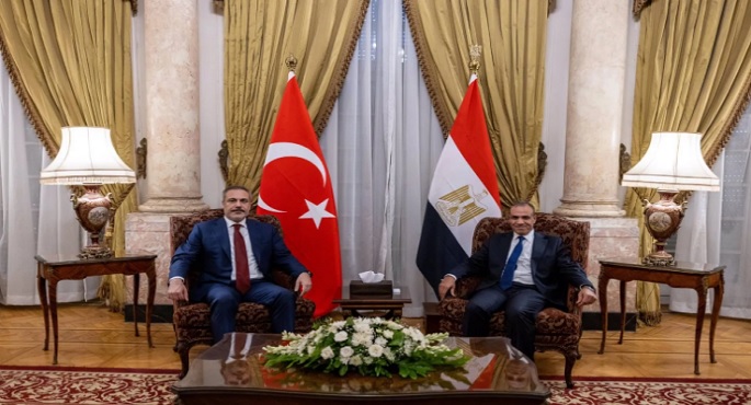 وزير الخارجية يبحث مع نظيره التركى سبل تعزيز التعاون المشترك
