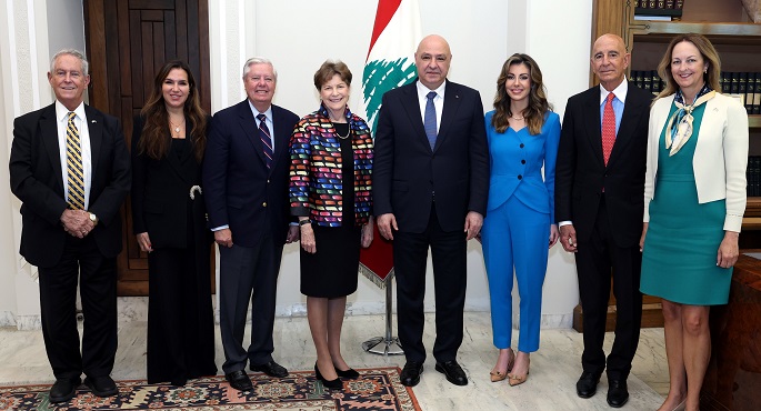 جوزيف عون يؤكد للوفد الأمريكى التزام لبنان الكامل بورقة الإعلان المشتركة الأمريكية – اللبنانية