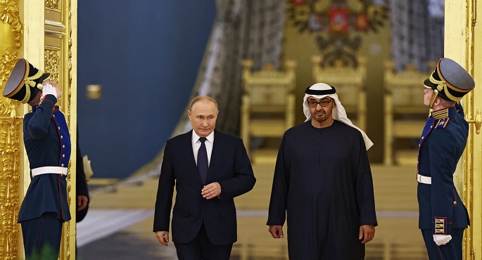 بوتين يستقبل محمد بن زايد فى الكرملين
