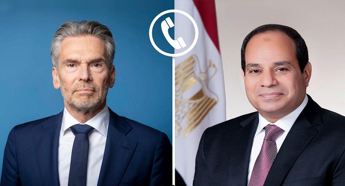 السيسى يستعرض هاتفيا مع رئيس الوزراء الهولندى جهود مصر المكثفة للتوصل إلى اتفاق لوقف إطلاق النار فى قطاع غزة