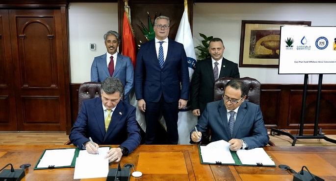 بالصور.. توقيع 4 اتفاقيات للقابضة للغازات الطبيعية مع شركات عالمية لزيادة استثمارات البحث عن الغاز