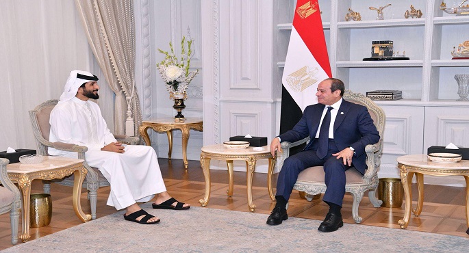 السيسى يؤكد حرص مصر على مواصلة التنسيق والتعاون مع البحرين فى جميع المجالات