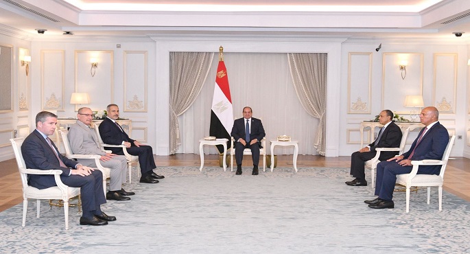 خلال استقباله وزير الخارجية التركى .. الرئيس السيسى يؤكد رفض مصر احتلال إسرائيل لقطاع غزة