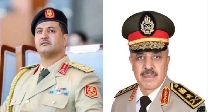 المتحدث العسكرى: الفريق أحمد خليفة يهنئ الفريق أول ركن خالد خليفة حفتر بمناسبة توليه منصب رئيس الأركان العامة للجيش الوطنى الليبى