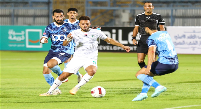 المصرى يجبر بيراميدز على التعادل ويحافظ على الصدارة