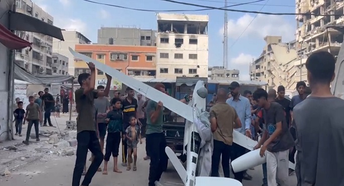 سقوط طائرة استطلاع إسرائيلية فى غزة