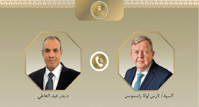 وزير الخارجية يستعرض مع نظيره الدنماركى هاتفيًا مقترح وقف إطلاق النار فى غزة