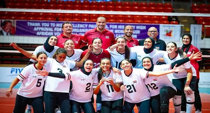 منتخب شابات الطائرة فى مواجهة الجزائر ببطولة العالم بإندونيسيا