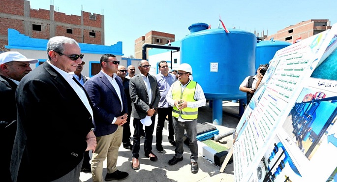 وزير الإسكان ومحافظ الغربية يتفقدان محطة مياه سندبسط الإرتوازية ضمن مشروعات المبادرة الرئاسية “حياة كريمة”
