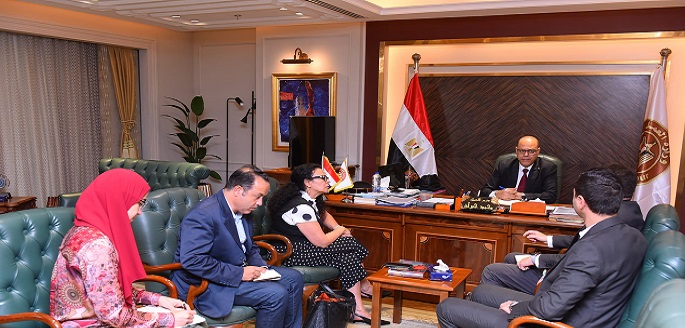 وزير العمل يبحث مع وفد شركة “ماجنت بلتون” للحلول الإدارية تطوير الموارد البشرية والتدريب المهنى
