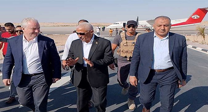 وفد من مجلس الشيوخ الأمريكى يصل شمال سيناء لزيارة معبر رفح وتفقد مخازن المساعدات