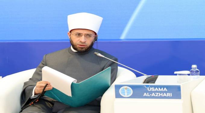 وزير الأوقاف فى قمة زعماء الأديان بأستانا: يجب التصدى لمجازر إسرائيل بغزة