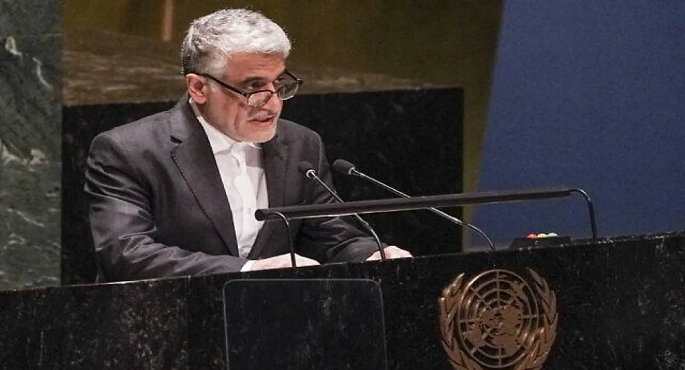 مندوب إيران لدى الأمم المتحدة : واشنطن تنتهك الالتزامات الدولية بفرض قيود على الوفد الإيرانى