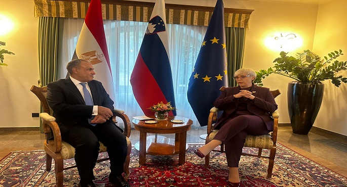 وزير الخارجية يبحث رئيسة سلوفينيا تعزيز التعاون الاستثمارى والاقتصادى بين البلدين