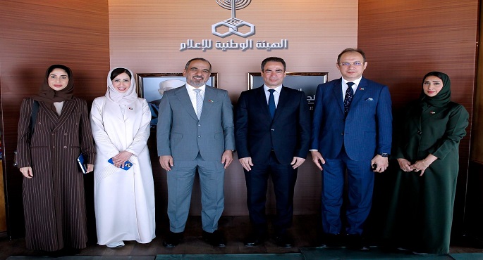 وفد إماراتى برئاسة جمال الكعبى يزور استديو نجيب محفوظ بماسبيرو