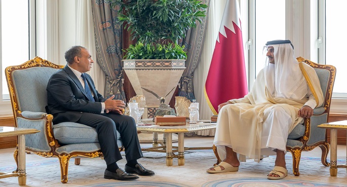 وزير الخارجية ينقل رسالة تضامن ودعم من الرئيس السيسى إلى أمير قطر الشيخ تميم بن حمد آل ثانى