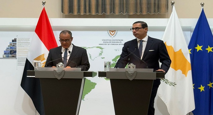 خلال مؤتمر صحفى مشترك.. وزيرا خارجيتى مصر وقبرص يثمنان العلاقات المتميزة بين البلدين