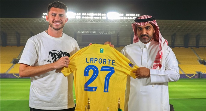 أتلتيك بيلباو الإسبانى يعلن تعاقده رسميا مع مدافع النصر السعودى “لابورت”