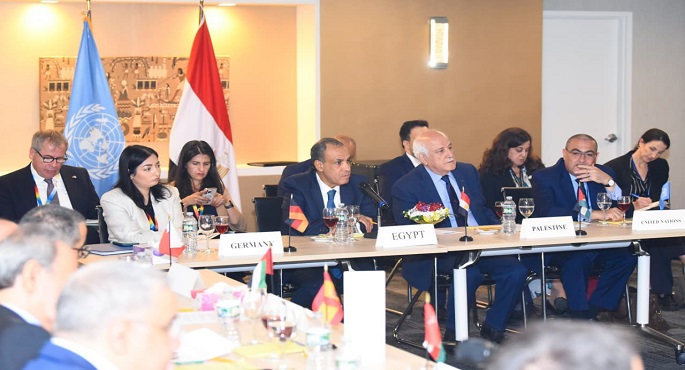 وزير الخارجية يستضيف اجتماعا وزاريا حول التعافى المبكر وإعادة الإعمار فى غزة ببعثة مصر لدى الأمم المتحدة