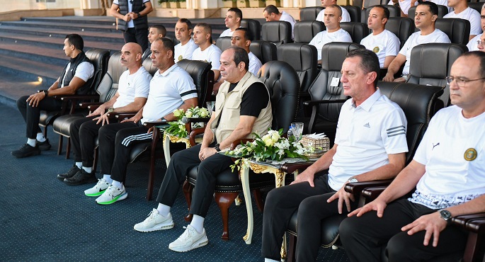 بالصور.. الرئيس السيسى يقوم بزيارة تفقدية إلى الأكاديمية العسكرية المصرية