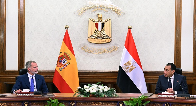خلال لقائه ملك إسبانيا بمقر الحكومة.. مدبولى: ملتزمون بتطوير العلاقات بين البلدين ونشيد بالموقف الإسبانى تجاه القضية الفلسطينية