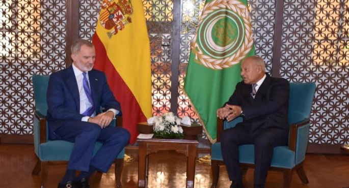 أبو الغيط يستقبل ملك إسبانيا ويعبر عن التقدير لمواقف مدريد المبدئية من القضية الفلسطينية