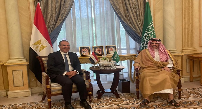 وزير الخارجية يجرى مباحثات مع نظيره السعودى لتعزيز التعاون الثنائى وبحث التطورات الإقليمية