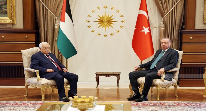 الرئيس الفلسطينى يبحث مع نظيره التركى جهود وقف الحرب على قطاع غزة