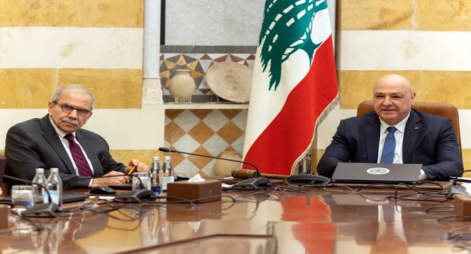 رئيس لبنان يبحث مع نواف سلام التطورات الأمنية فى ضوء الاعتداءات الإسرائيلية على قرى جنوبية وبقاعية