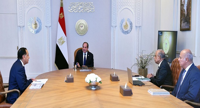 الرئيس السيسى يبحث مع مدبولى موقف دعم وتطوير الشبكة القومية للكهرباء