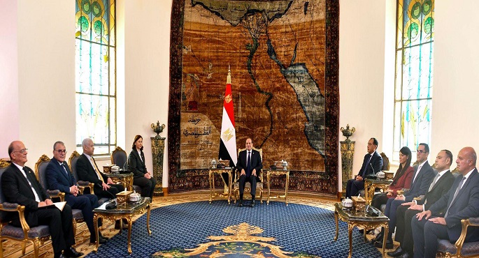الرئيس السيسى يستقبل رئيسة حكومة تونس لبحث تعزيز العلاقات الثنائية