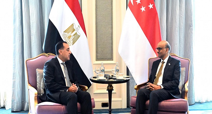 بالصور.. خلال لقائه مدبولى.. رئيس جمهورية سنغافورة يشيد بجهود الحكومة المصرية فى تنفيذ برنامج الإصلاح الاقتصادى