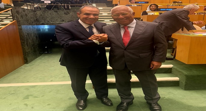 وزير الخارجية يلتقى مع رئيس المجلس الأوروبى على هامش أعمال الجمعية العامة فى نيويورك