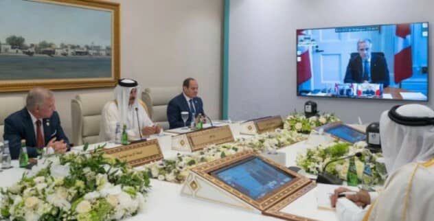 الرئيس السيسى يشارك في مؤتمر عبر تقنية “الفيديو” لمناقشة مستجدات الأوضاع الإقليمية