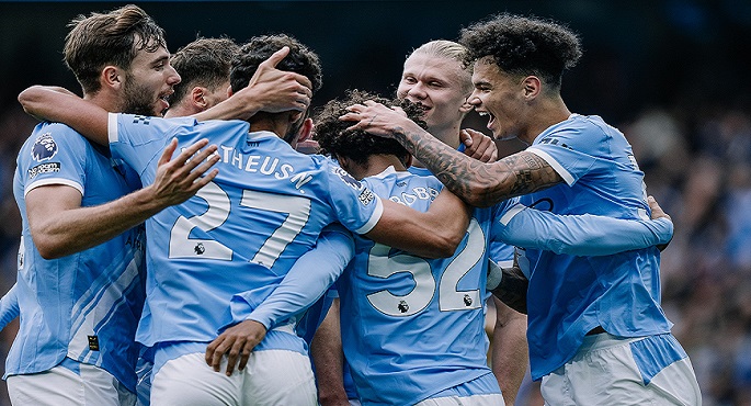 مانشستر سيتى يحقق فوزا كبيرا على بيرنلى 5ـ1 فى الدورى الإنجليزى الممتاز