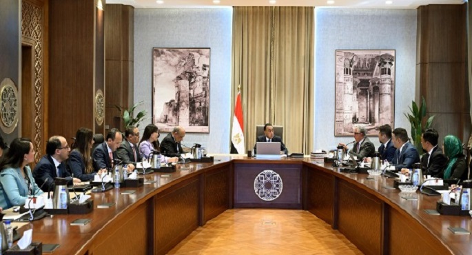 مدبولى يلتقى مسئولى شركة صينية متخصصة فى إنتاج مكونات الطاقة المتجددة