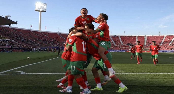 المغرب يحقق فوزًا ثمينًا على إسبانيا 2 / 0 فى كأس العالم تحت ٢٠ عامًا