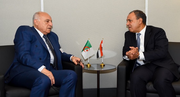 وزير الخارجية يبحث مع نظيره الجزائرى تعزيز التعاون الثنائى بين البلدين فى نيويورك