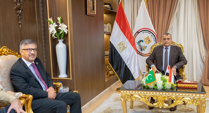 «الإنتاج الحربى» تبحث التعاون بمجالات التصنيع المدنى والعسكرى بين مصر وباكستان