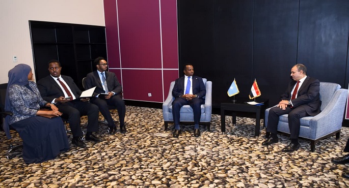 وزير الخارجية يبحث مع نظيره الصومالى ترتيبات نشر القوات المصرية فى بعثة الاتحاد الإفريقى بالصومال
