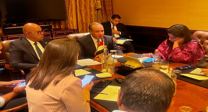 وزير الخارجية يلتقى ممثلى كبرى الصحف الهندية ووكالات الأنباء الدولية ويجرى لقاءات إعلامية