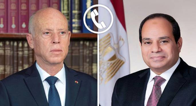 الرئيس السيسى يتلقى اتصالا هاتفيا من نظيره التونسى