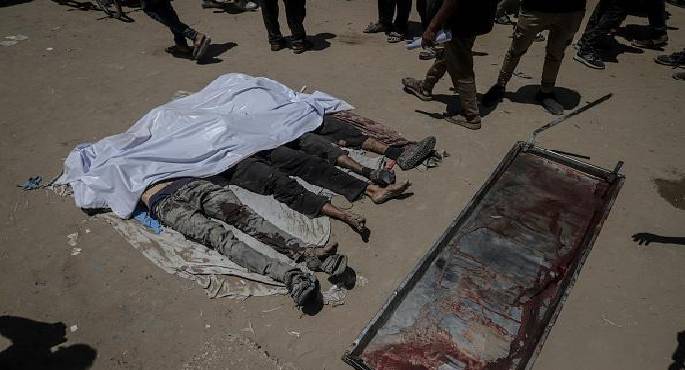استشهاد شقيقين فلسطينيين إثر قصف الاحتلال الإسرائيلى خان يونس جنوب غزة