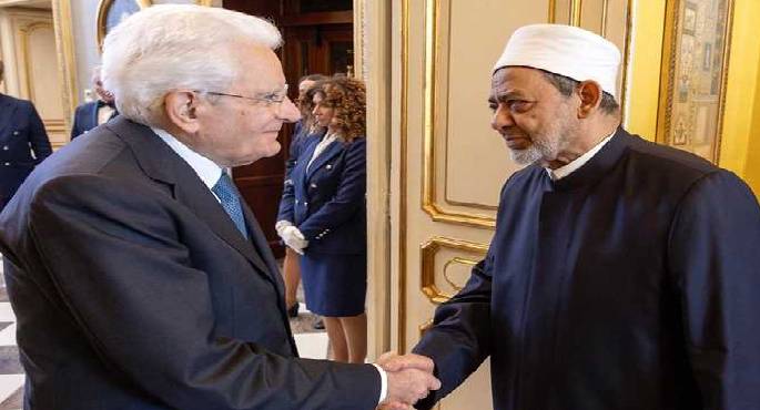شيخ الأزهر: نقدر موقف الشعب الإيطالى فى دعم الحق الفلسطينى