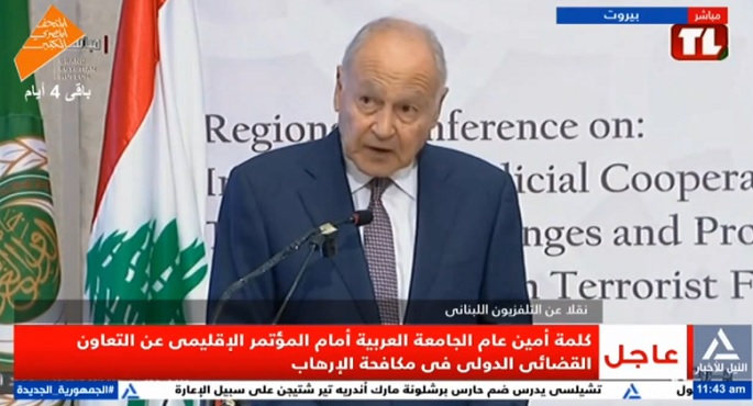 بالفيديو.. أبو الغيط: التعاون العربى الأوروبى فى مكافحة الإرهاب يعزز العدالة وحماية المجتمعات